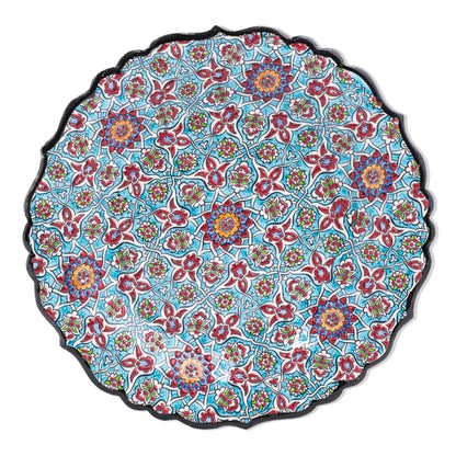 Ceramic Decorative Plate, Mosaic Bloom Decorative Plate