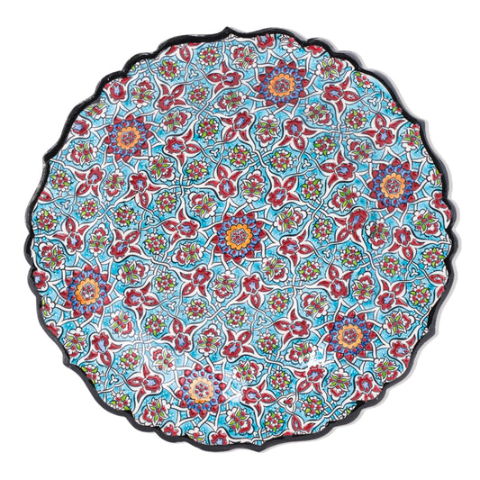 Ceramic Decorative Plate, Mosaic Bloom Decorative Plate