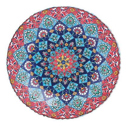 Ceramic Decorative Plate, Royal Mandala Decorative Plate