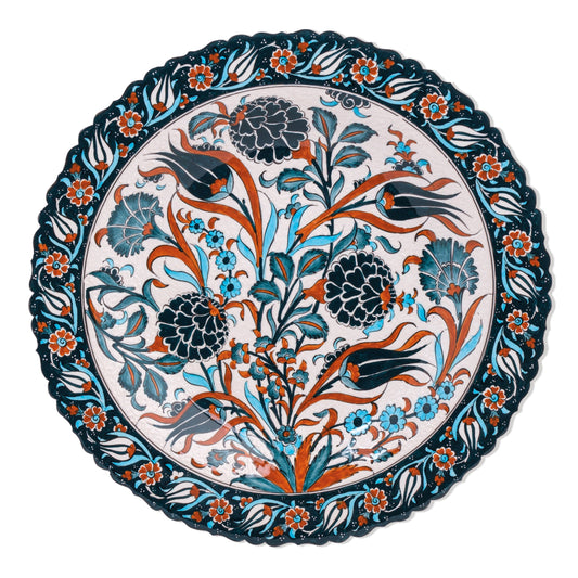 Ceramic Decorative Plate, Sultan's Florals Decorative Plate