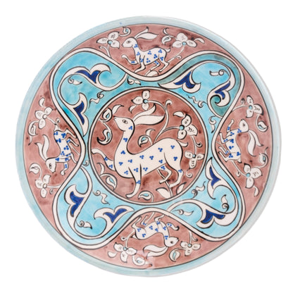 Ceramic Decorative Plate, Mystic Deer Decorative Plate
