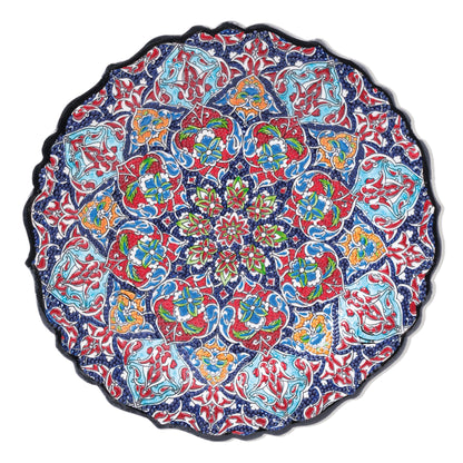 Ceramic Decorative Plate, Royal Mandala Decorative Plate