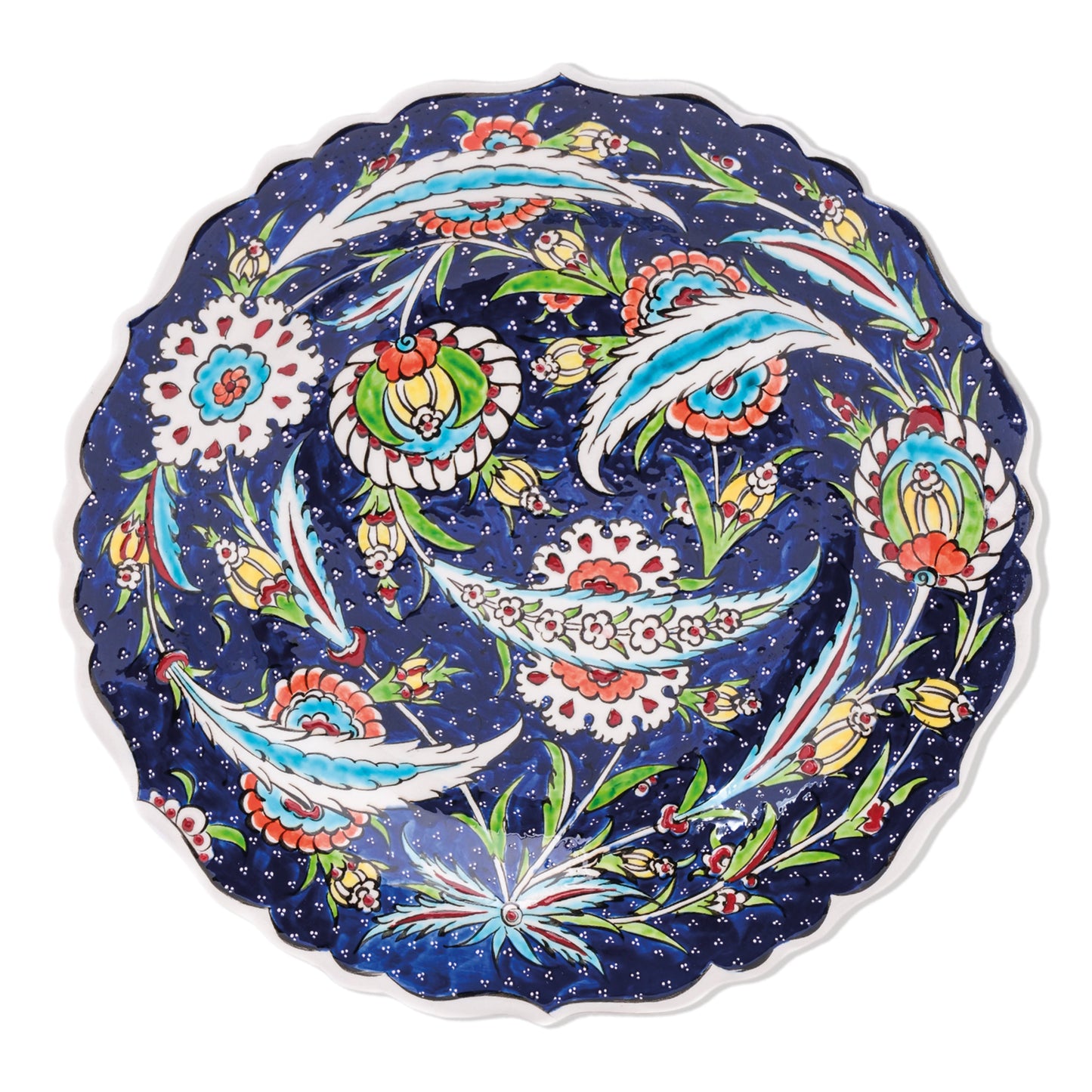 Ceramic Decorative Plate, Starry Garden Decorative Plate