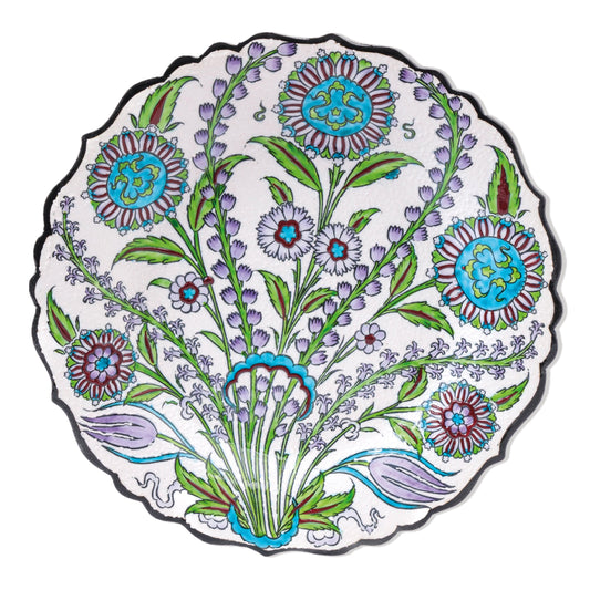 Ceramic Decorative Plate, Botanic Harmony Decorative Plate