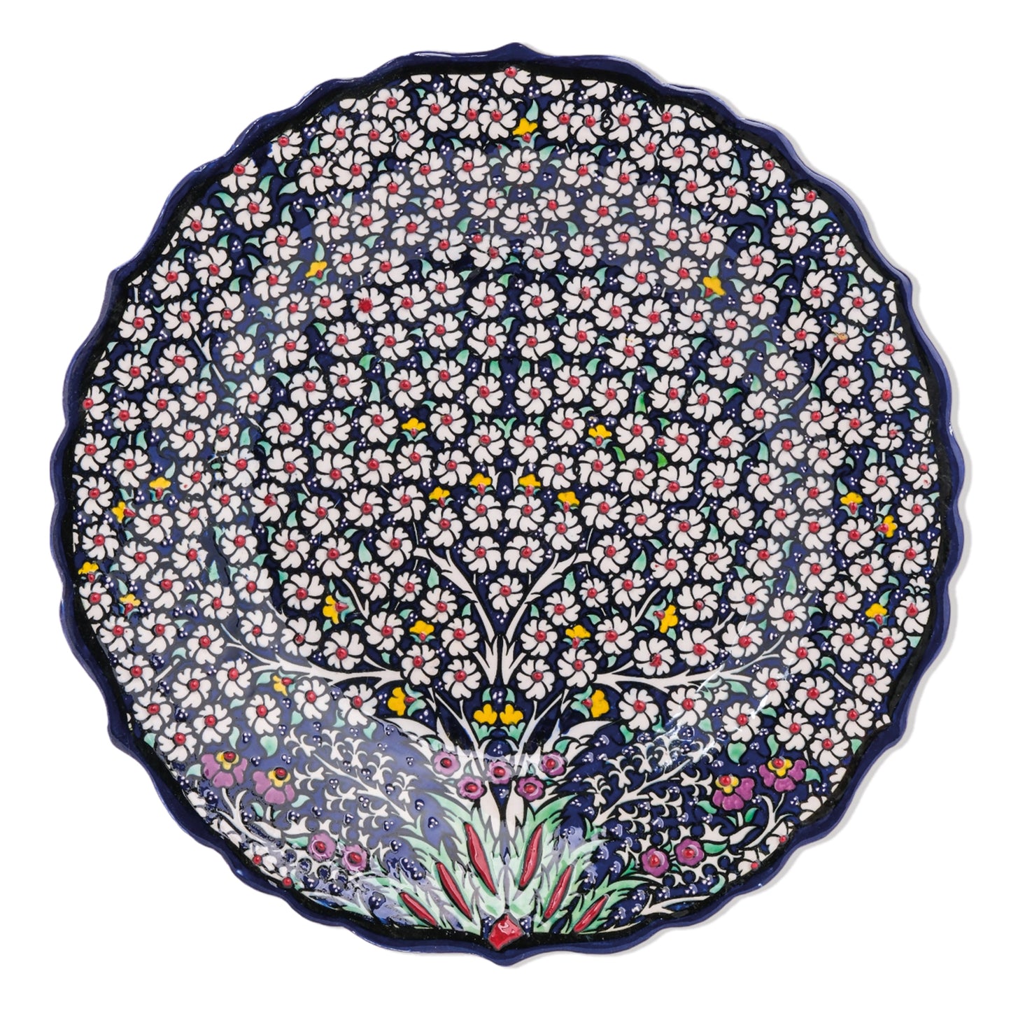 Ceramic Decorative Plate, Blossom Canopy Decorative Plate