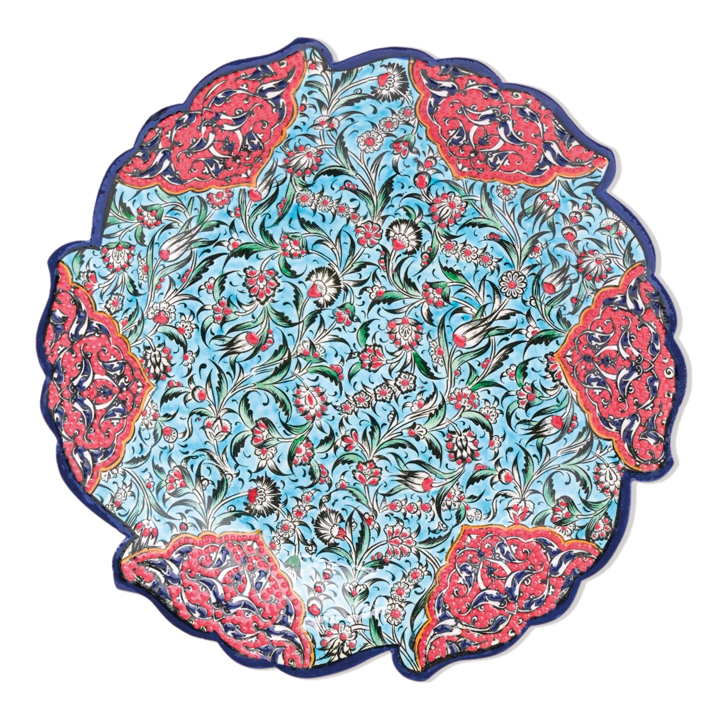 Ceramic Decorative Plate, Sultan's Garden Decorative Plate