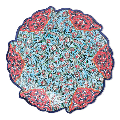 Ceramic Decorative Plate, Sultan's Garden Decorative Plate