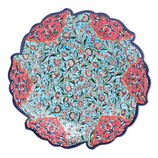 Ceramic Decorative Plate, Sultan's Garden Decorative Plate