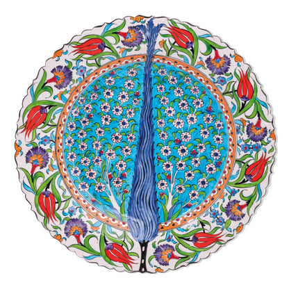 Ceramic Decorative Plate, Cyprus Elegance Decorative Plate