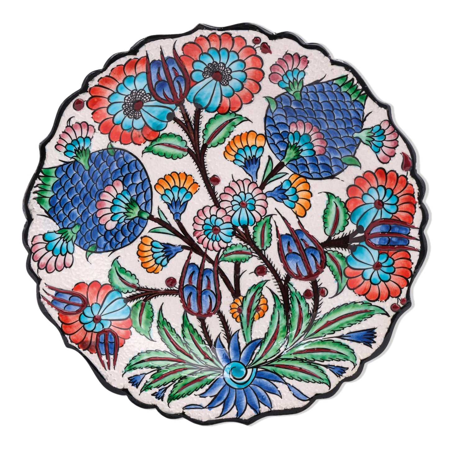 Ceramic Decorative Plate, Sultan's Bloom Decorative Plate