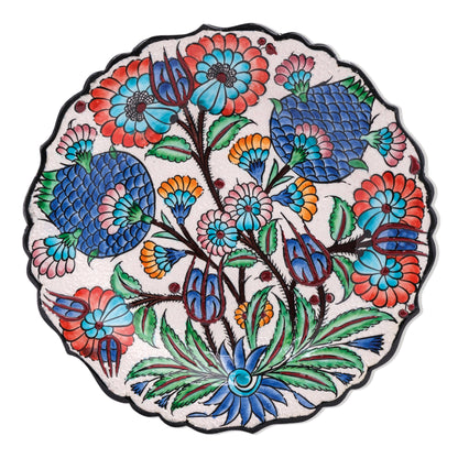 Ceramic Decorative Plate, Sultan's Bloom Decorative Plate