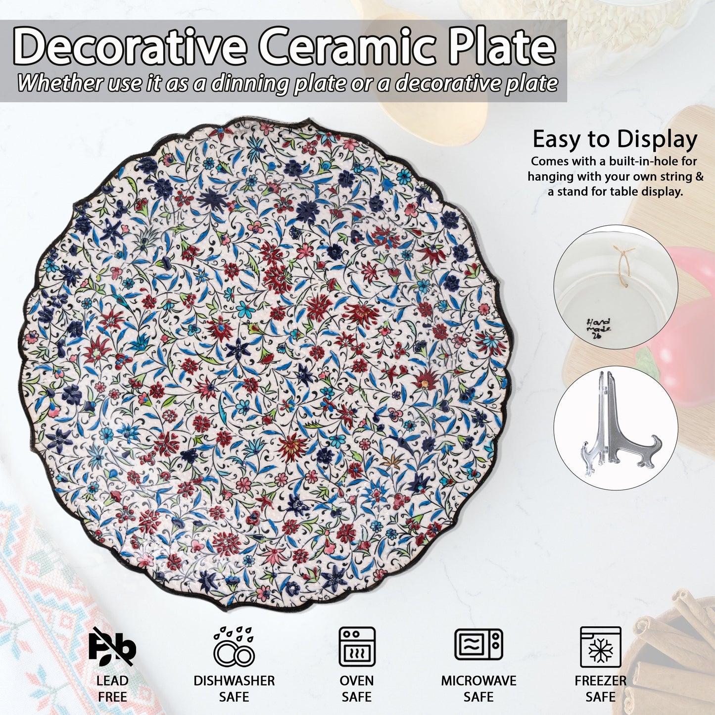 Ceramic Decorative Plate, Spring Symphony Decorative Plate