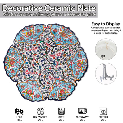 Ceramic Decorative Plate, Imperial Blossom Decorative Plate