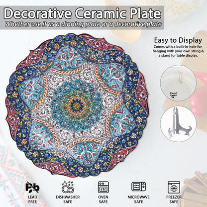 Ceramic Decorative Plate, Celestial Harmony Decorative Plate