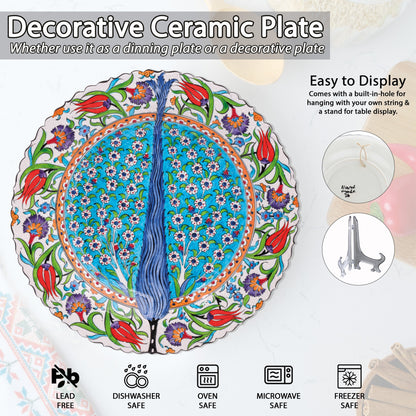 Ceramic Decorative Plate, Cyprus Elegance Decorative Plate