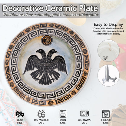 Ceramic Decorative Plate, Imperial Eagle Decorative Plate