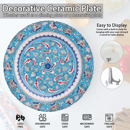 Ceramic Decorative Plate, Celestial Harmony Decorative Plate