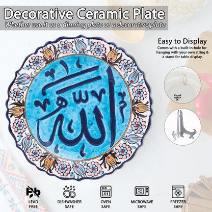 Ceramic Decorative Plate, Divine Serenity Decorative Plate