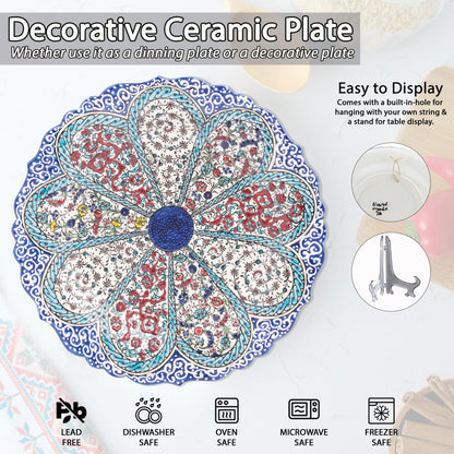 Ceramic Decorative Plate, Petal Harmony Decorative Plate