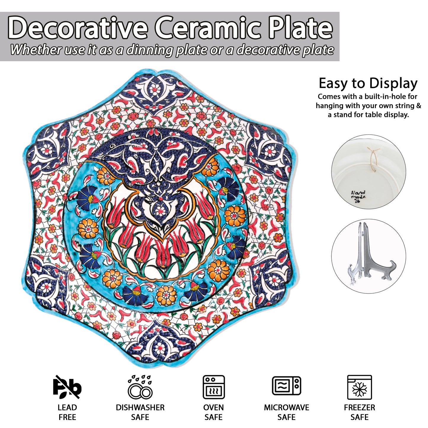 Ceramic Decorative Plate, Tulip Majesty Decorative Plate