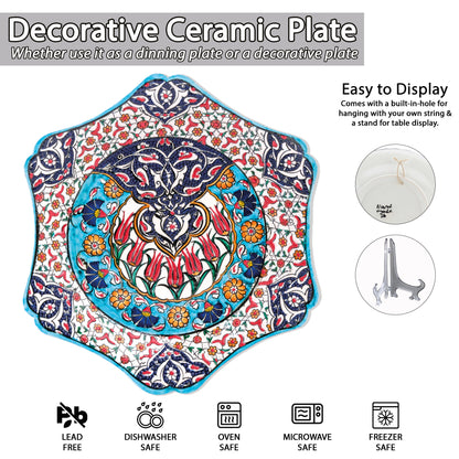 Ceramic Decorative Plate, Tulip Majesty Decorative Plate