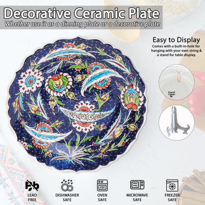 Ceramic Decorative Plate, Starry Garden Decorative Plate