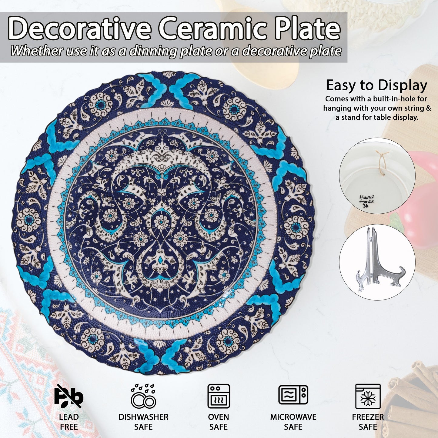 Ceramic Decorative Plate, Timeless Art Decorative Plate