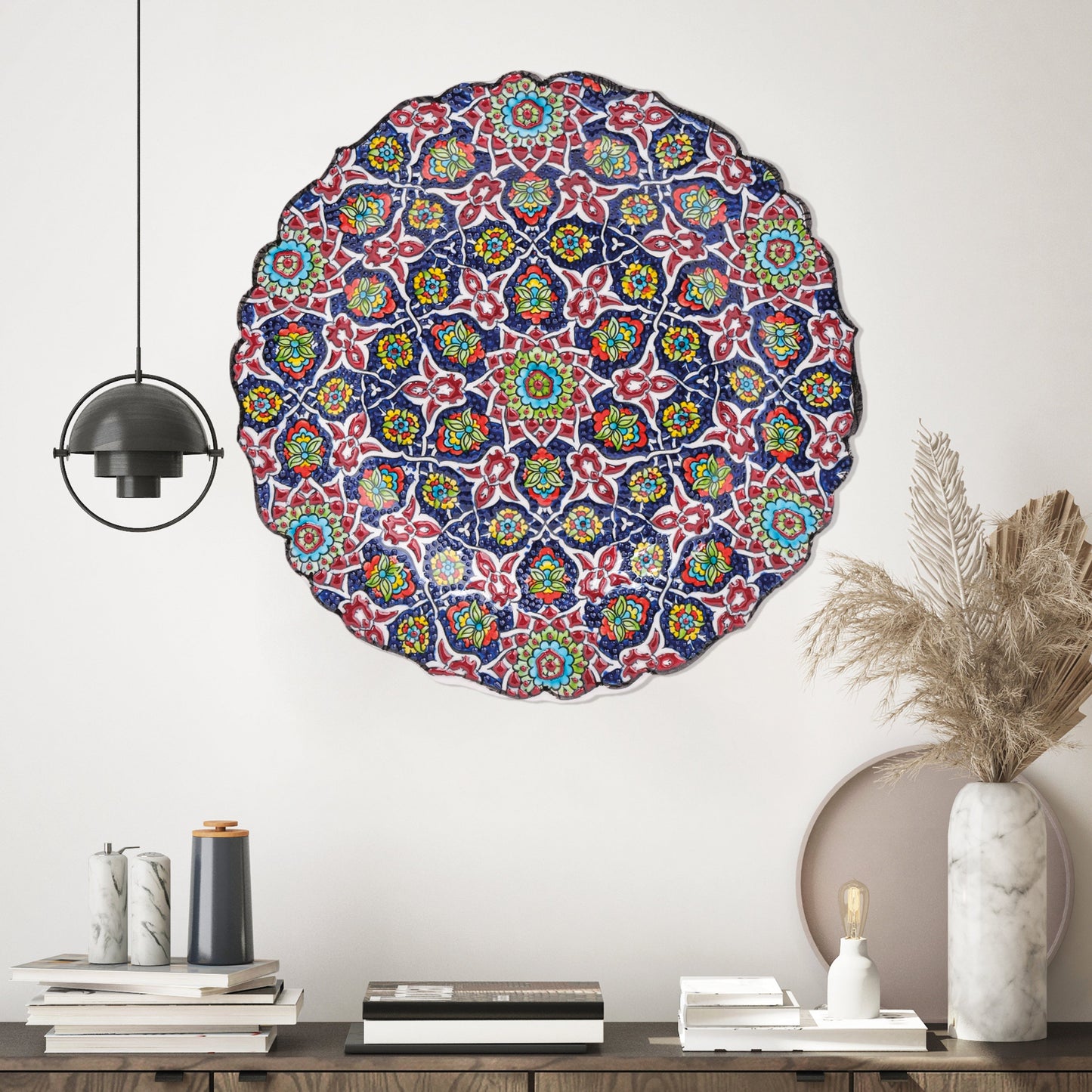 Ceramic Decorative Plate, Royal Mosaic Decorative Plate