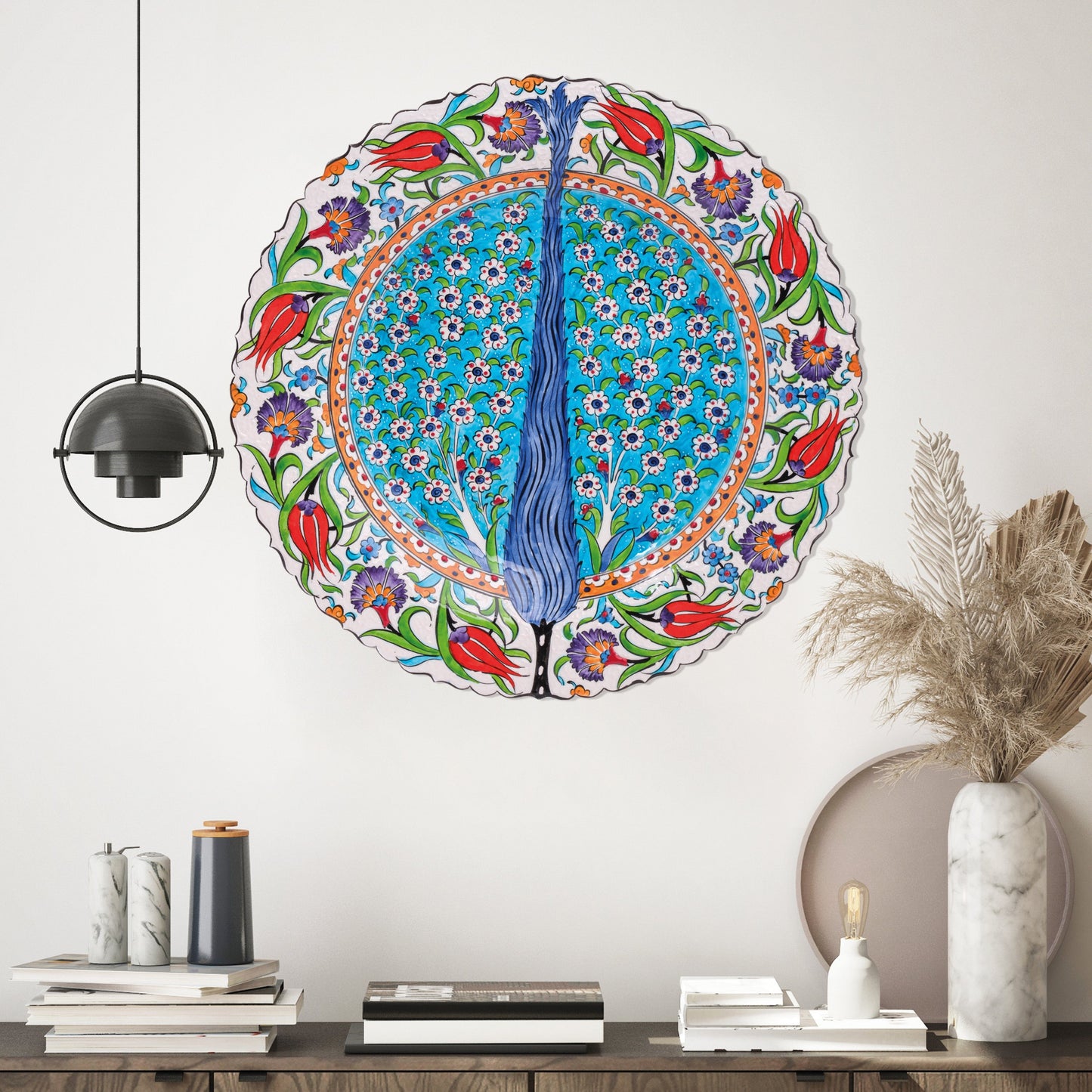 Ceramic Decorative Plate, Cyprus Elegance Decorative Plate