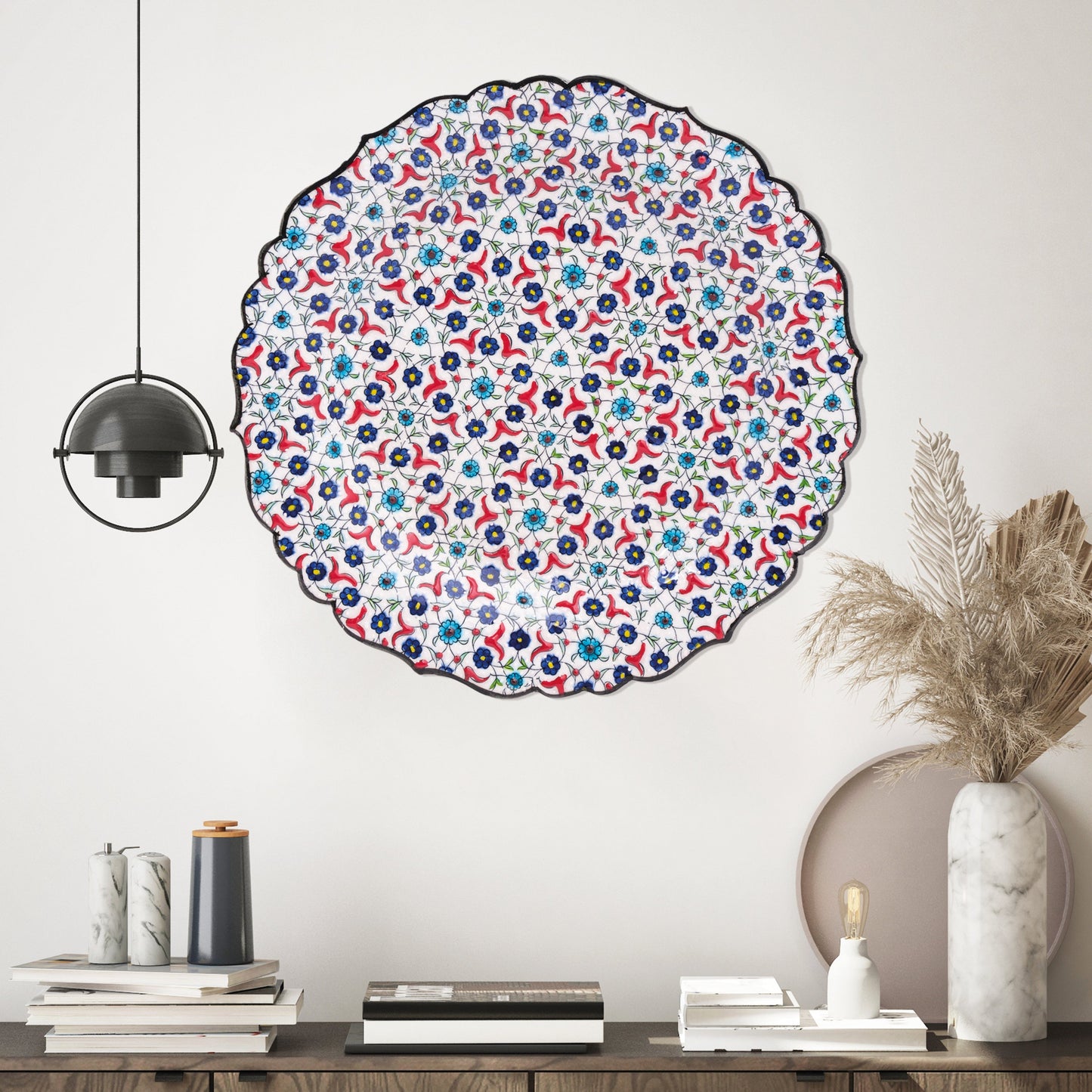 Ceramic Decorative Plate, Blossom Tapestry Decorative Plate