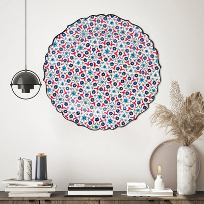 Ceramic Decorative Plate, Blossom Tapestry Decorative Plate