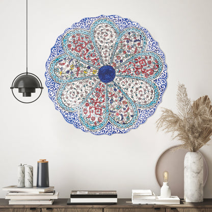 Ceramic Decorative Plate, Petal Harmony Decorative Plate