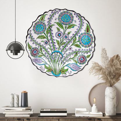 Ceramic Decorative Plate, Botanic Harmony Decorative Plate