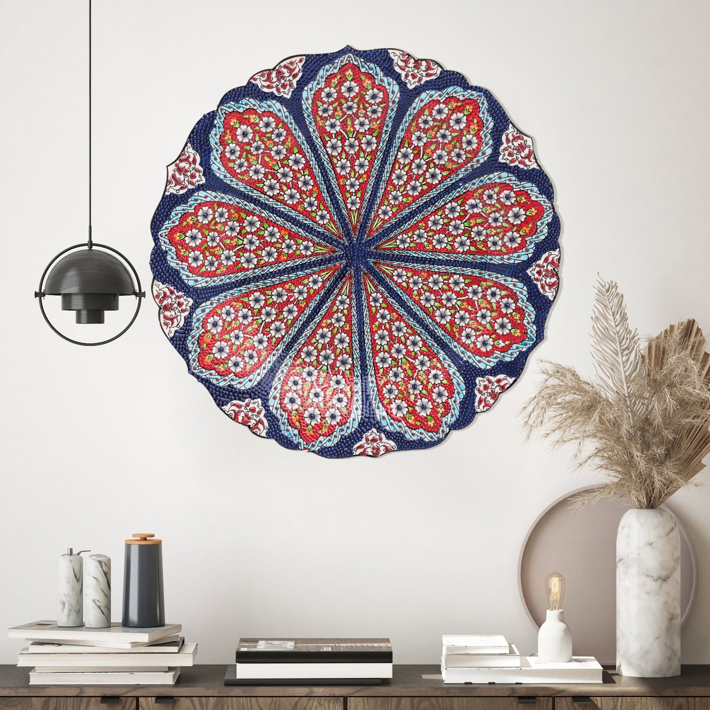 Ceramic Decorative Plate, Blossom Radiance Decorative Plate