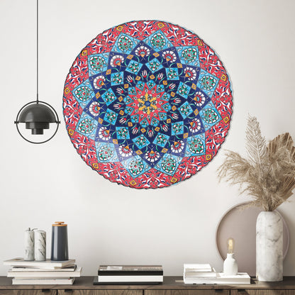 Ceramic Decorative Plate, Royal Mandala Decorative Plate