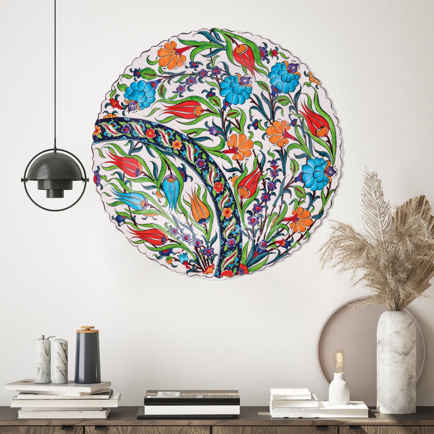 Ceramic Decorative Plate, Tulip Harmony Decorative Plate