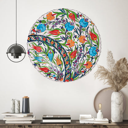 Ceramic Decorative Plate, Tulip Harmony Decorative Plate