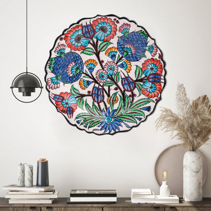 Ceramic Decorative Plate, Sultan's Bloom Decorative Plate