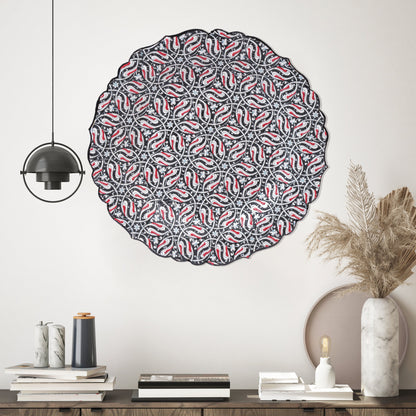 Ceramic Decorative Plate, Monochrome Elegance Decorative Plate