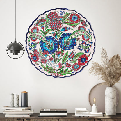 Ceramic Decorative Plate, Sultan's Bloom Decorative Plate