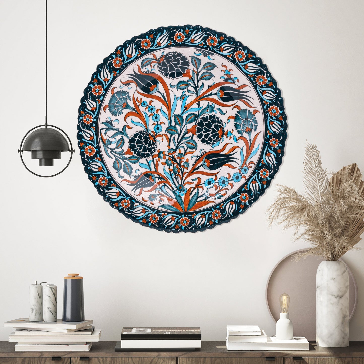 Ceramic Decorative Plate, Sultan's Florals Decorative Plate