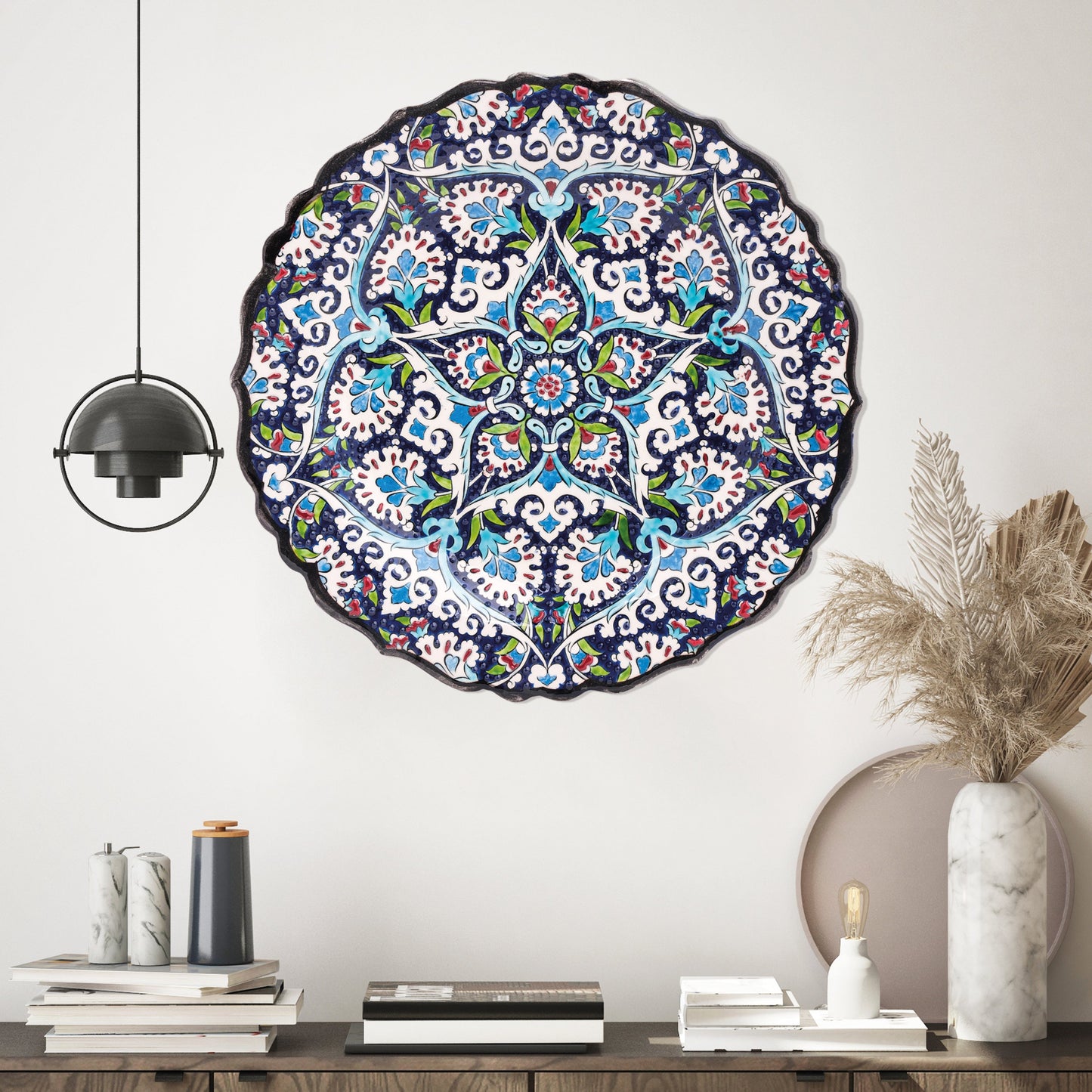 Ceramic Decorative Plate, Star Blossom Decorative Plate