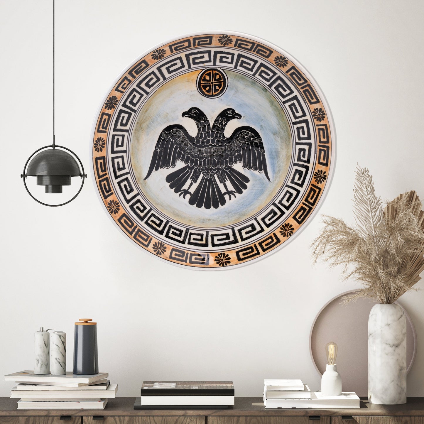 Ceramic Decorative Plate, Imperial Eagle Decorative Plate