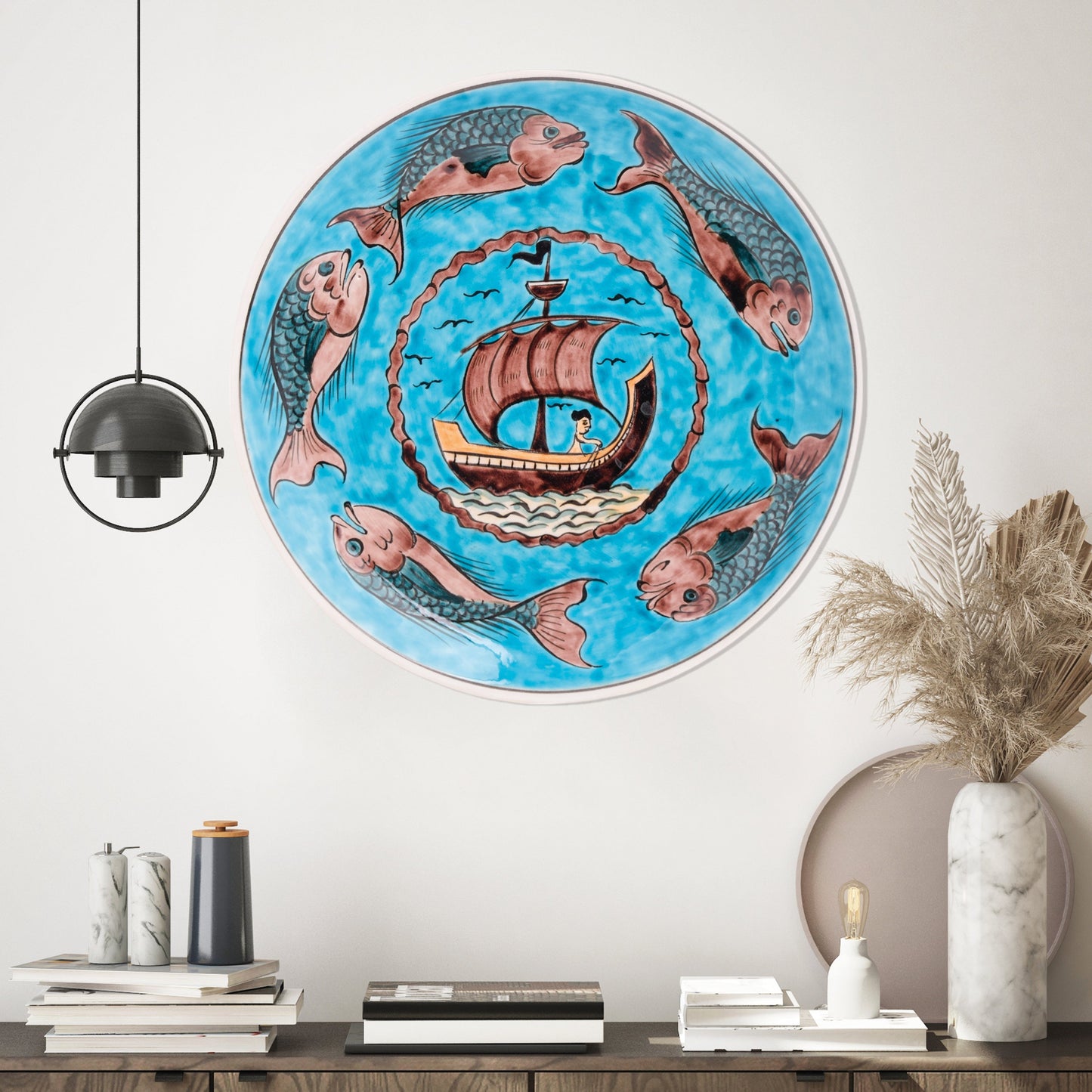 Ceramic Decorative Plate, Mariner's Voyage Decorative Plate