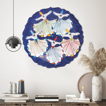 Ceramic Decorative Plate, Sufi Dance Decorative Plate