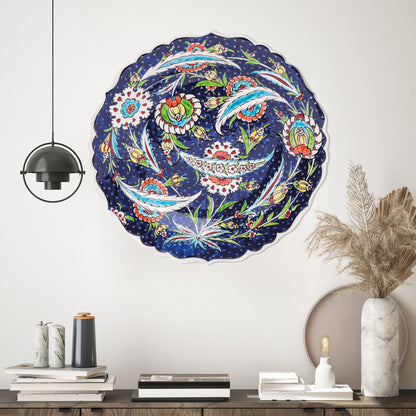 Ceramic Decorative Plate, Starry Garden Decorative Plate
