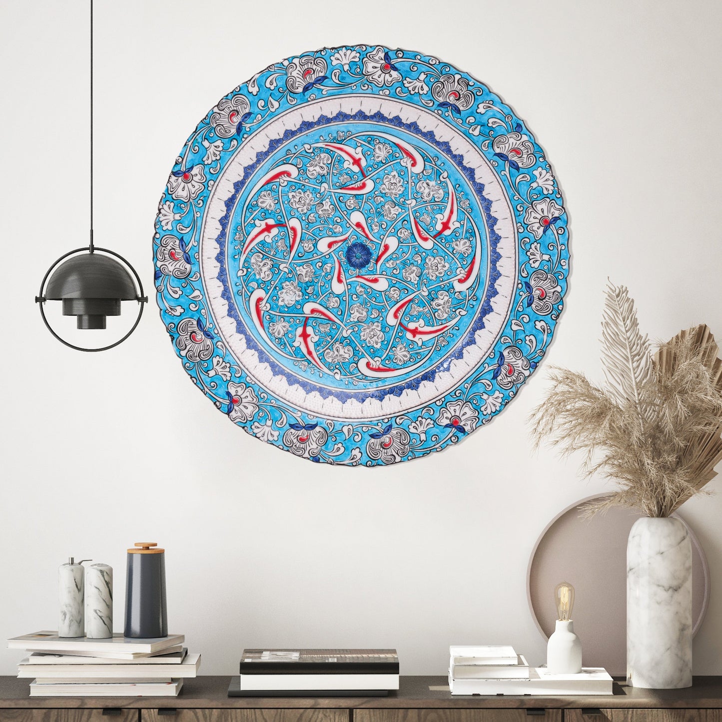 Ceramic Decorative Plate, Celestial Harmony Decorative Plate