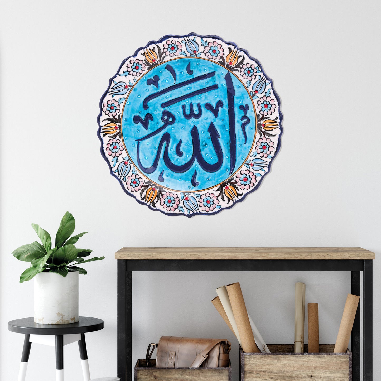 Ceramic Decorative Plate, Divine Serenity Decorative Plate