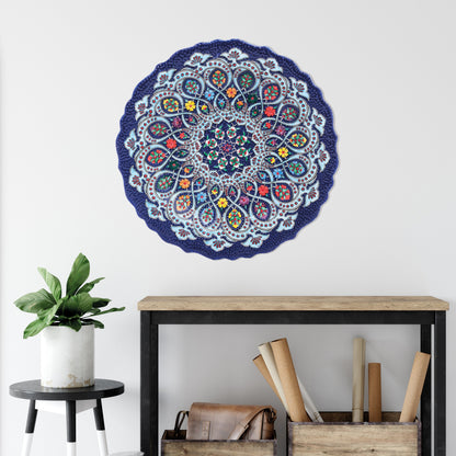 Ceramic Decorative Plate, Paisley Blossom Decorative Plate