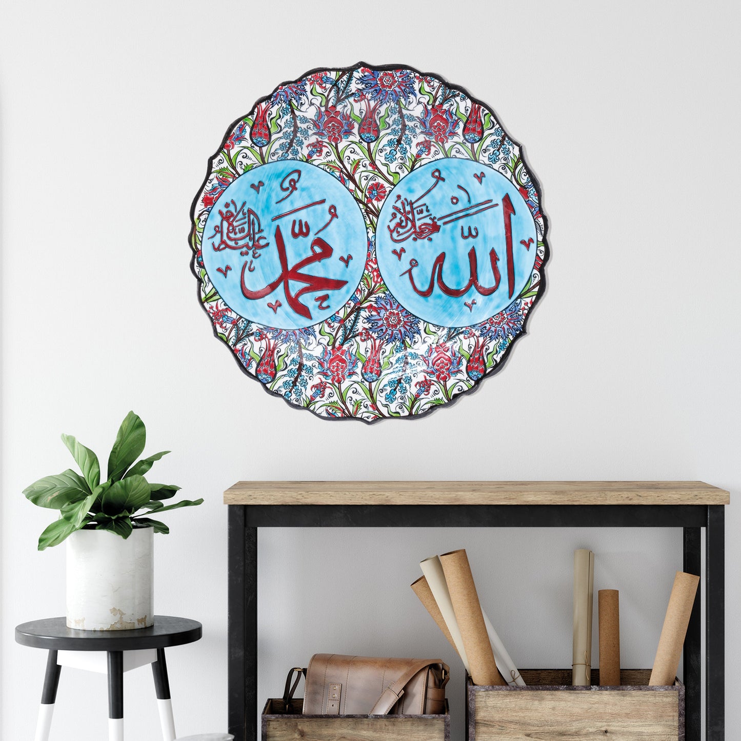 Ceramic Decorative Plate, Divine Harmony Decorative Plate